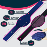 Ceinture de soutien lombaire respirante en néoprène avec poche à gel amovible pour thérapie chaude et froide, attelle de soutien pour le bas du dos
