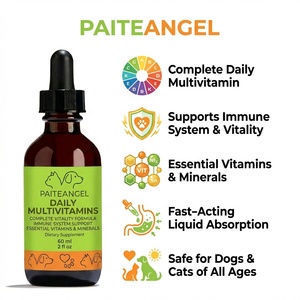 Gouttes liquides multivitaminées quotidiennes <span class=keywords><strong>pour</strong></span> animaux de compagnie OEM, vitalité complète, soutien immunitaire, vitamines et minéraux <span class=keywords><strong>pour</strong></span> chiens et chats, 60 ml, prix d'usine - Product Image 1