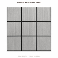 Panneaux muraux acoustiques en bois écologiques modernes, insonorisants et ignifuges pour salon, chambre et couloir