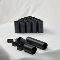 Tube léger en fibre de carbone de 1,5 mm, gainé de tissu, à faible inertie, pour système de transmission industriel
