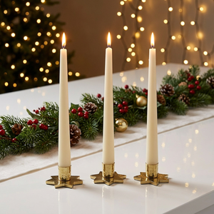 Wholesale <b>Star</b> Shaped Gold Metal Handmade Durable Candlestick <b>Holders</b> for Christmas Home Tabletop Decoration - Product Image 1