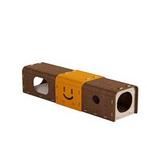 Cama para Gatos Tipo Túnel <span class=keywords><strong>de</strong></span> Tela con Poste Rascador, Plegable, para Uso en Interiores y Exteriores en Todas las Estaciones, con Funciones <span class=keywords><strong>de</strong></span> Descanso, Juego y Escondite - Product Image 1