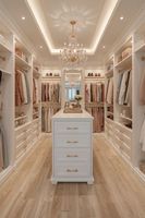 Armoire moderne CBMmart, dressing de luxe sur mesure, armoire blanche en bois, mobilier de chambre à coucher, organisateur d'armoire complet