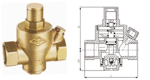 Válvula de drenaje manual de latón OEM ODM DN15 ~ DN50 Válvula reguladora de presión de agua para accesorios de tubería con función reductora de presión - Product Image 5