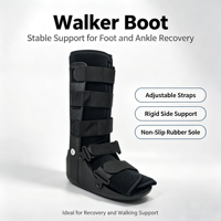 Botte orthopédique de récupération post-fracture en TPR antidérapante avec doublure amovible en polaire et fermeture Velcro, modèle Walker Ergonomic, qualité médicale supérieure, vente en gros