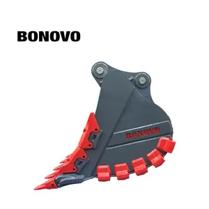 Bonovo extreme-duty bucket quarry bucket with reinforced cutting edge for sale