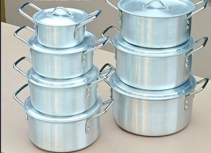 Hot bán sang trọng 7piece Cookware Set hợp kim nhôm 16cm 28cm Pot Set bao gồm 18cm 20cm 22cm 24cm chậu - Product Image 3