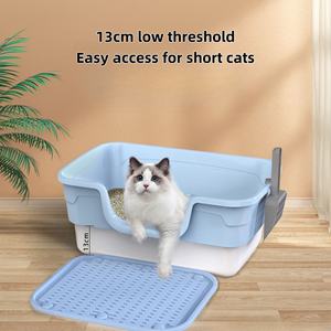 Bac à litière <span class=keywords><strong>de</strong></span> <span class=keywords><strong>toilette</strong></span> <span class=keywords><strong>pour</strong></span> chien <span class=keywords><strong>pliable</strong></span> fermé litière jetable <span class=keywords><strong>pour</strong></span> <span class=keywords><strong>chat</strong></span> <span class=keywords><strong>maison</strong></span> <span class=keywords><strong>de</strong></span> grande capacité <span class=keywords><strong>pour</strong></span> chats <span class=keywords><strong>de</strong></span> compagnie portable avec plateau - Product Image 4