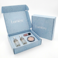 Boîte en carton personnalisée professionnelle avec finition texturée, en carton durable, pour l'emballage de cadeaux de marques de beauté e-commerce, expédition à plat
