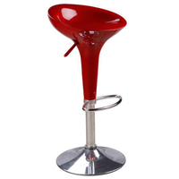 Tabouret de chaise de bar en plastique de haute qualité populaire pivotant réglable en plastique chaise de bar en fer conception chaise pivotante salon