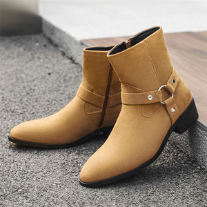 Botas Chelsea para Hombre, Nueva Llegada, Cuero Genuino de Alta Calidad, Suministradas por Fábrica, Botas de Otoño/Invierno, Botines - Product Image 3