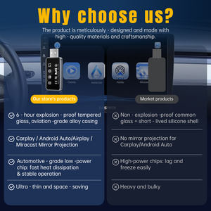 Adaptateur CarPlay sans fil Fuallwin OEM intelligent 4 en 1, compatible avec une large gamme de véhicules, modèles populaires, accessoires CarPlay pour <span class=keywords><strong>voiture</strong></span> - Product Image 3