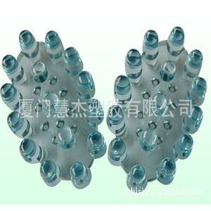 Mini masajeador de mano para pies, cuello y cabeza, herramienta de masaje de plástico de 9x6,5x3 cm con múltiples nodos para aliviar el cuerpo - Product Image 1