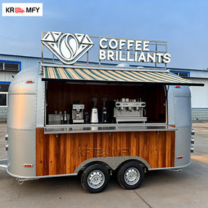 Camión de Café Remolcable de Acero Inoxidable, Carrito de Venta de Comida, Camioneta de Comida para Catering, Negocio Móvil de Helados, Snacks, Dulces y Papas Fritas - Product Image 2