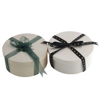 Boîte d'emballage cylindrique en bois pour desserts, design à coller plat, pour gâteaux et cadeaux