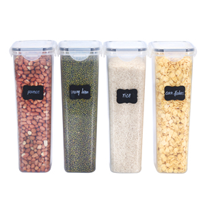 Lot De 4 Grands Contenants Alimentaires 9,5L + 6,3L - BPA Free Et Passe Au Lave-vaisselle