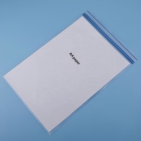 Pochette de rangement pour documents A4 transparente, imperméable, anti-poussière, refermable, réutilisable, en plastique, avec fermeture éclair double, porte-documents