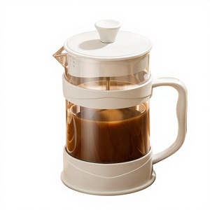 Cafetière et théière à piston en verre, design minimaliste, pour infusion à froid et pour le café <span class=keywords><strong>filtre</strong></span>, vente en gros - Product Image 1