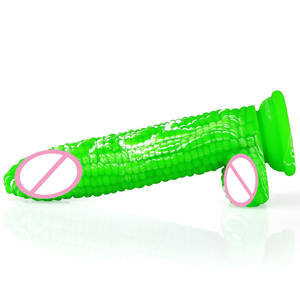 Прозрачный цветной анальный плащ в форме яйца, кукурузы, большой огромный пенис, Анальная пробка, фрукты и овощи, стимулирующие несколько цветов, фаллоимитатор - Product Image 6