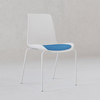 Chaise de bureau empilable au design moderne avec cadre en fer et assise en maille, garantie 5 ans, multi-usages pour hôtel, réception, formation des étudiants