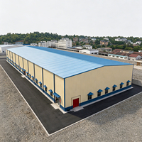 Edificio Prefabricado de Estructura de Acero de Diseño Elegante, Nave Industrial Comercial a Buen Precio