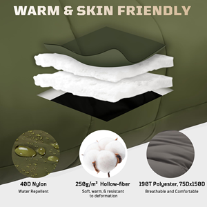 Saco de <span class=keywords><strong>Dormir</strong></span> Táctico Tipo Momia para Invierno, Impermeable, para Camping, Relleno de Nailon, Agradable al Tacto, para Emergencias, Modelo <span class=keywords><strong>4</strong></span> - Product Image 4