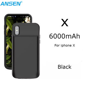 <span class=keywords><strong>Funda</strong></span> de batería de 6000mah para <span class=keywords><strong>iphone</strong></span> <span class=keywords><strong>X</strong></span> portátil energía carcasa para apple <span class=keywords><strong>X</strong></span> soporta función de audio - Product Image 1