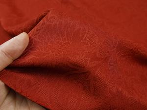 Museo del Palacio Seda <span class=keywords><strong>de</strong></span> imitación roja Hilo <span class=keywords><strong>de</strong></span> nube fragante Flor Rosa Patrón oscuro Tela Jacquard Tela antigua Hanfu Qipao - Product Image 4