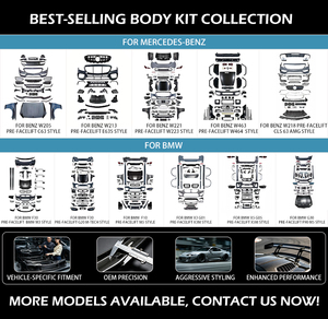 Kit carrosserie pour <span class=keywords><strong>Mercedes</strong></span>-Benz W204 Classe C <span class=keywords><strong>2011</strong></span>-2014, mise à niveau pour le style W205 <span class=keywords><strong>C63</strong></span> <span class=keywords><strong>AMG</strong></span>, pare-chocs avant, calandre - Product Image 6