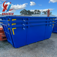 Nouveau arrivage Conteneurs à déchets en métal Conteneurs à benne à ordures ignifuges avec logo personnalisé pour l'élimination des déchets