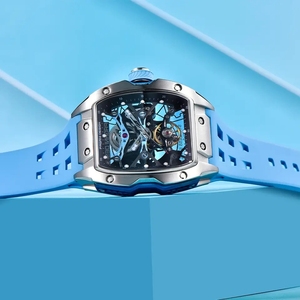 นาฬิกาข้อมือผู้ชาย PAGANI Design รุ่น PD-YS018 ขนาด 42 มม. หน้าปัดแบบ Skeleton ระบบจักรกล แบรนด์ดัง กระจกแซฟไฟร์ นาฬิกาอัตโนมัติ กันน้ำได้ 50 เมตร - Product Image 5