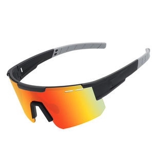 UV400 lunettes <span class=keywords><strong>de</strong></span> soleil <span class=keywords><strong>de</strong></span> cyclisme à impact élevé pour adultes <span class=keywords><strong>armée</strong></span> vert PC violet bleu gris miroirs Sport lunettes <span class=keywords><strong>de</strong></span> soleil d'extérieur étui inclus - Product Image 2
