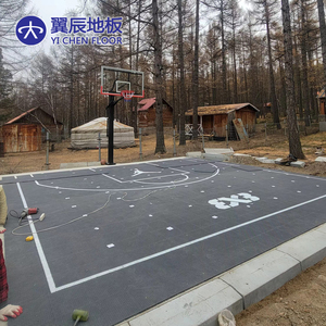 Superficie para Cancha de Baloncesto al Aire Libre de 20x20 Pies, para Patio Trasero, con Baldosas Modulares Encajables para Canchas Deportivas - Product Image 4