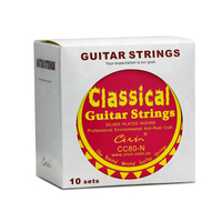 Classical Guitar Strings 28/43 Size Crystal Nylon Silver Coated Copper Core UV Edition Paper Box CIVIN Brand 6-String Set