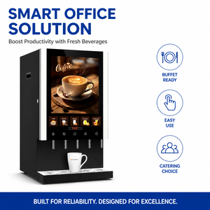 Machine à café et thé instantanée commerciale 5 <span class=keywords><strong>saveurs</strong></span>, distributeur de boissons chaudes avec commande à une touche pour café et bureau - Product Image 1