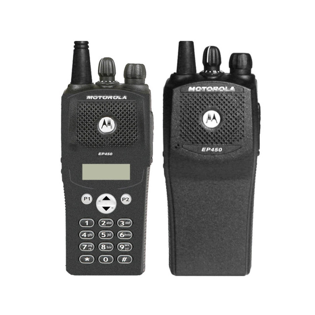 Long Range Two Way Radio EP450 VHF UHF Handheld Digital Mobile Radio Walkie Talkie IPX4 Water Resistance 5W Output Power 1-10km