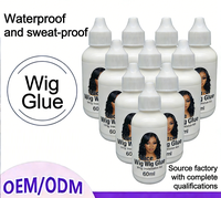 Colle adhésive imperméable pour perruques Kinodin, spray de protection thermique, mousse coiffante pour cheveux bouclés, laque brillante pour tresses, cire coiffante pour le contrôle des bords