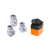 Vanne à boisseau sphérique motorisée Winvall en acier inoxydable 304/316, actionnée par moteur 24 V CA, vanne électrique à 2 voies PN20