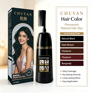 CHUYAN Professional Hair Dye Comb Non-Fading With Argan Oil for Travel Portable Halal Approved Ready to Ship - Product Image 1