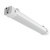 Plafonnier LED industriel étanche 2FT 600mm 20W avec capteurs de mouvement à micro-ondes IP66, garantie 5 ans, dimmable, SAA CE