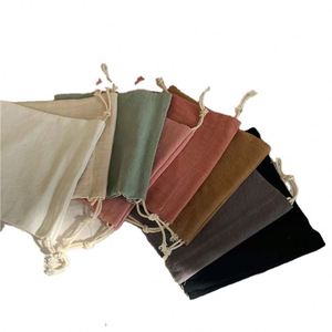 Wholesale Custom Logo Size White Black <b>Canvas</b> Dust Pouch Large Capacity Muslin Cotton <b>Canvas</b> <b>Drawstring</b> Closure Gift Storage <b>Bag</b> - Product Image 1