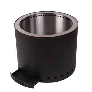 موقد خشب من الفولاذ الأسود بدون دخان من كينجوي بقطر 49 سم وطبقة مزدوجة - Product Image 2