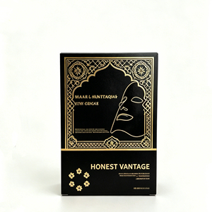 Boîte d'emballage pour masque facial personnalisable en matériaux recyclés avec doublure en éponge, fermeture magnétique, finition brillante/mate, revêtement UV - Product Image 6