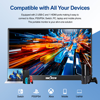 Moniteur portable InnoView 15,6 pouces FHD 1920*1080P LCD 10 bits pour ordinateurs portables, téléphones mobiles, affichage LCD portable en extérieur