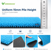 Tapete de Práctica de Golf para Interiores, Césped Artificial Ecológico y Suave de 15 mm, con Líneas de Alineación para Entrenamiento Realista