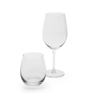 Set di bicchieri da vino Excelsa, 6 pezzi, con stelo e senza stelo, in cristallo trasparente, per servire bevande - Product Image 1