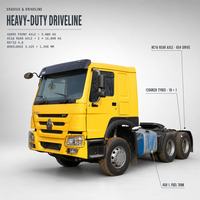 Truk Traktor Diesel Bekas Sinotruk Howo Laris Manis 6x4 Setir Kiri Kanan 10 Roda Truk Traktor Berat Dijual