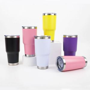 Gobelet isotherme de voyage à double paroi sous vide 20oz 30oz en acier inoxydable, tasses à café isolées, bouteille d'eau personnalisée pour voiture - Product Image 2