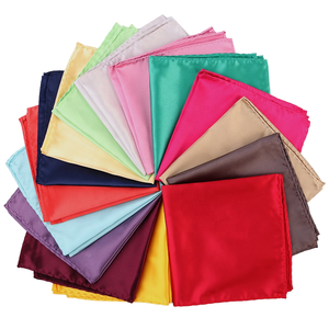 Pañuelos de Moda de Poliéster de Colores Sólidos, Pañuelos de Bolsillo de Satén Vintage, Toallas de Pecho para Vestidos de Novia, Accesorios para Trajes (Paquete de Cuatro) - Product Image 3