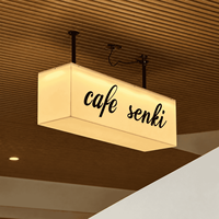 Enseigne lumineuse LED personnalisée en acrylique, logo éclairé, affichage publicitaire pour vitrine de magasin, restaurant, bar et commerce de détail